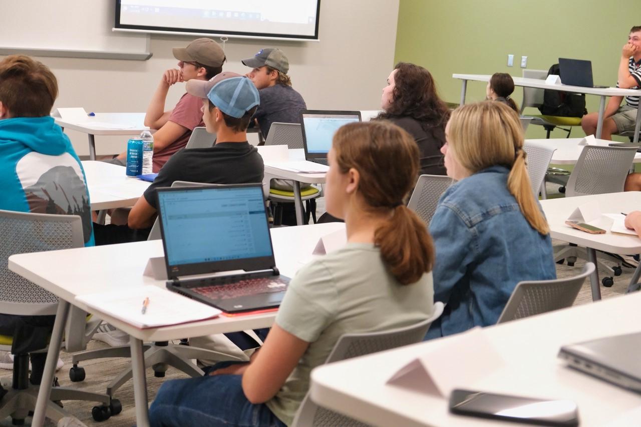 Students in class